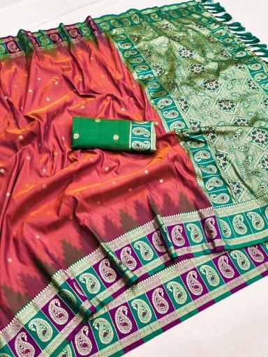 Anupama double mango silk sarees in surat